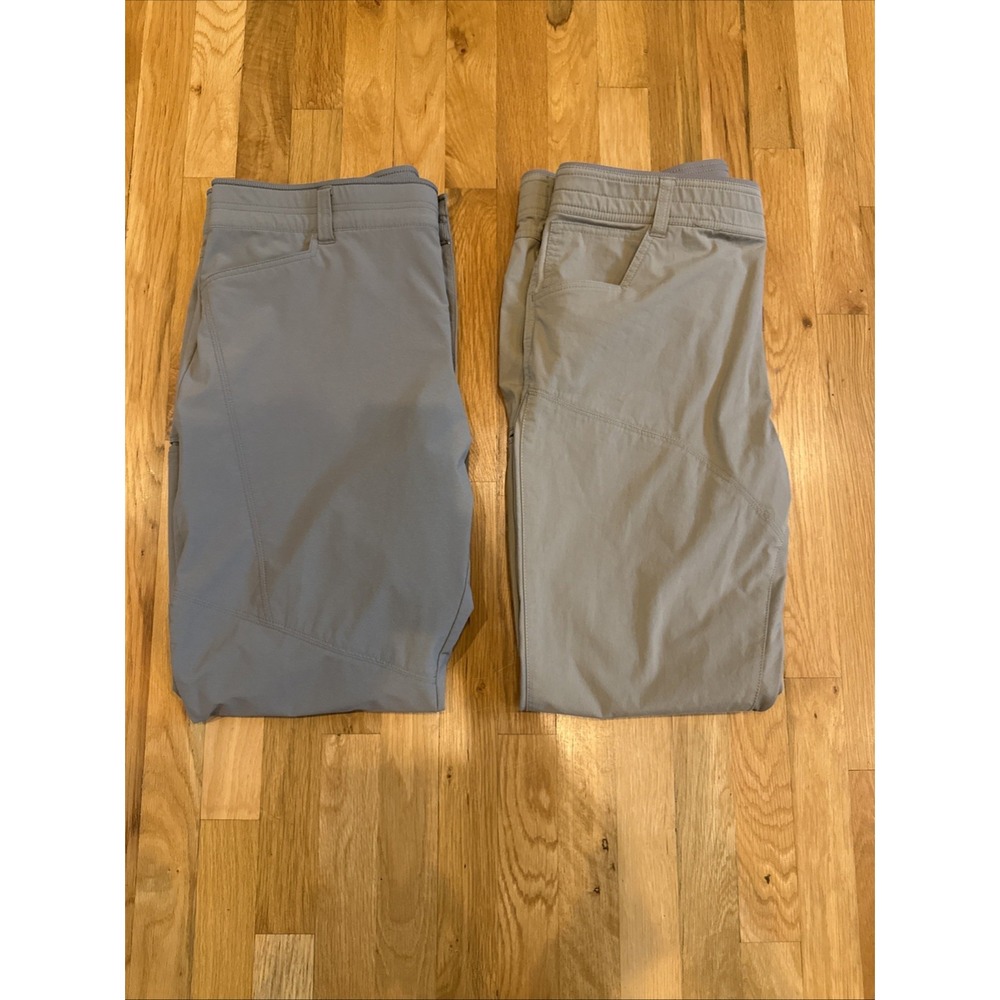 (2) Kuhl Deceptr & Free Radi Pants Mens (38 X 32) Brown & Carbon Stretch Hiking